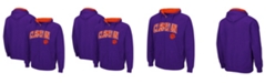 Colosseum Men's Purple Clemson Tigers Arch Logo 3.0 Full-Zip Hoodie